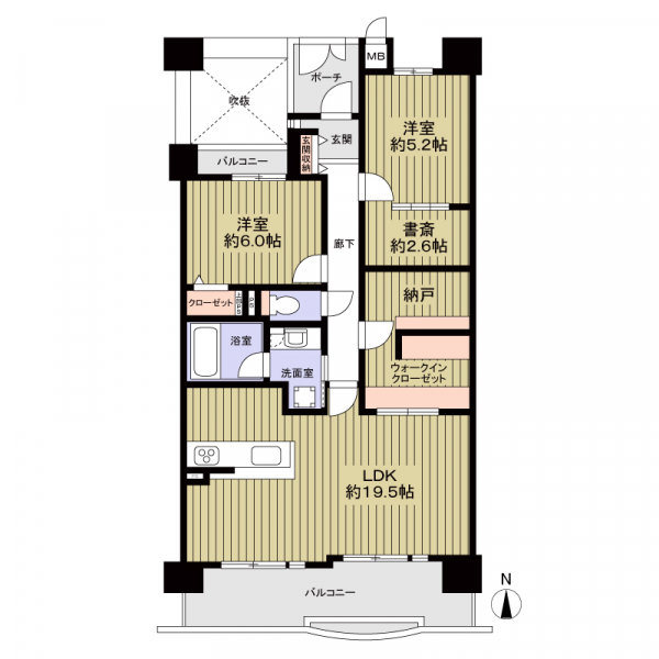 ライオンズマンションニューシティ日進の丘2番館の間取図