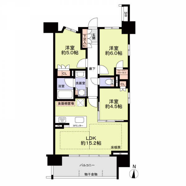 オープンレジデンシア名古屋菊井通の間取図
