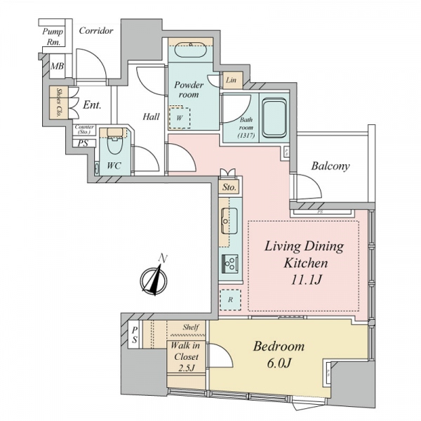 パークホームズ南池袋の間取図