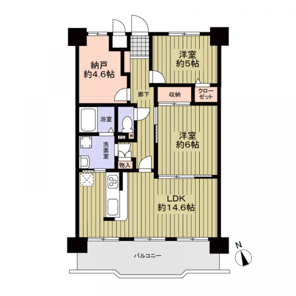 スペリアシティ名南アネックスIIの間取図
