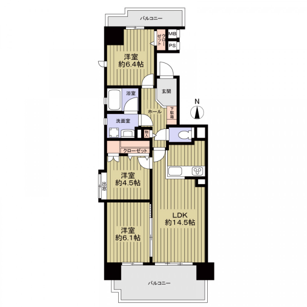 グランドメゾン六番町の間取図