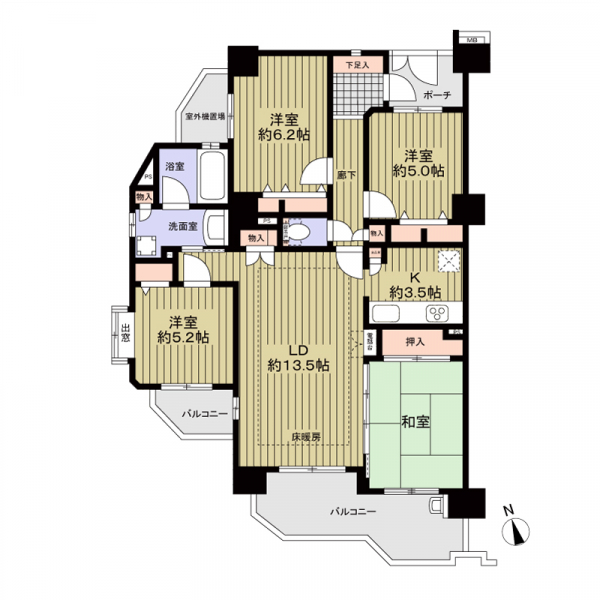 藤和シティホームズ神丘の間取図