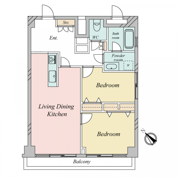 シティマンション東中野の間取図
