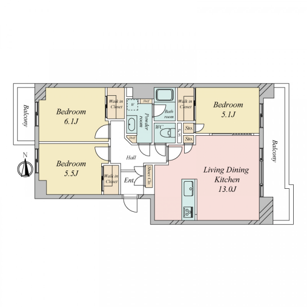 コープ森下の間取図