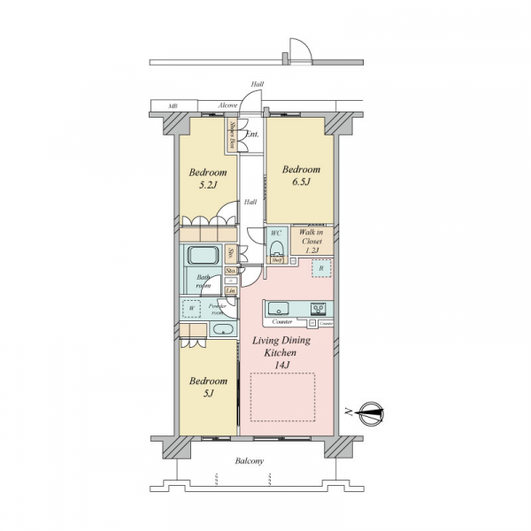 ヴェリテ千里青葉丘の間取図