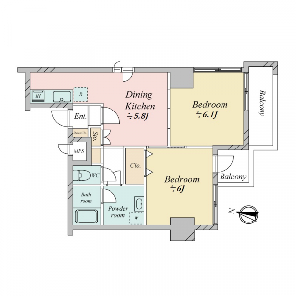 ドミール池袋の間取図
