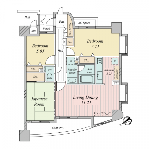 高井戸東デュープレックスの間取図