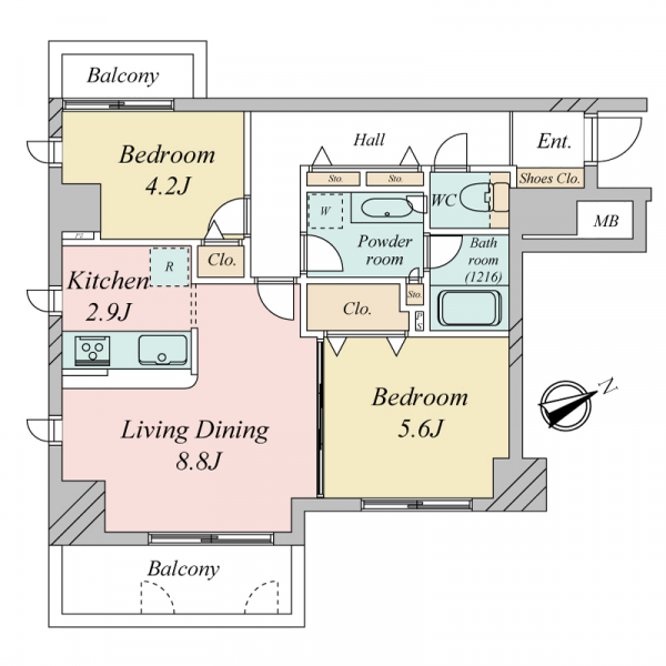 ヴィンテージ南阿佐ヶ谷の間取図