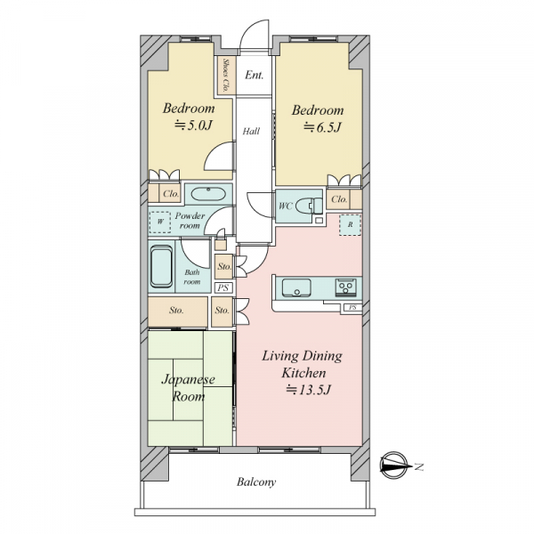 ザ・レジデンス東三国の間取図
