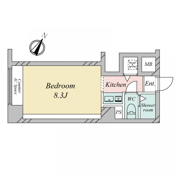 パシフィック乃木坂の間取図