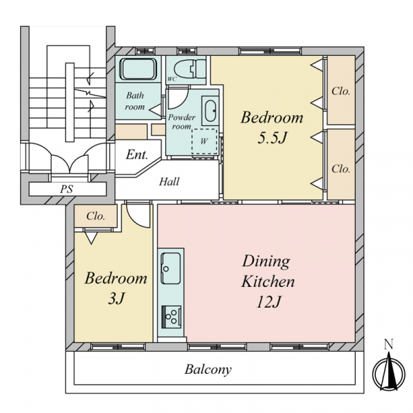 めじろ団地の間取図