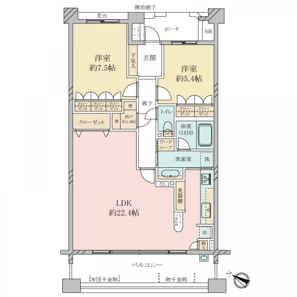 パーク・ホームズ緑園都市の間取図