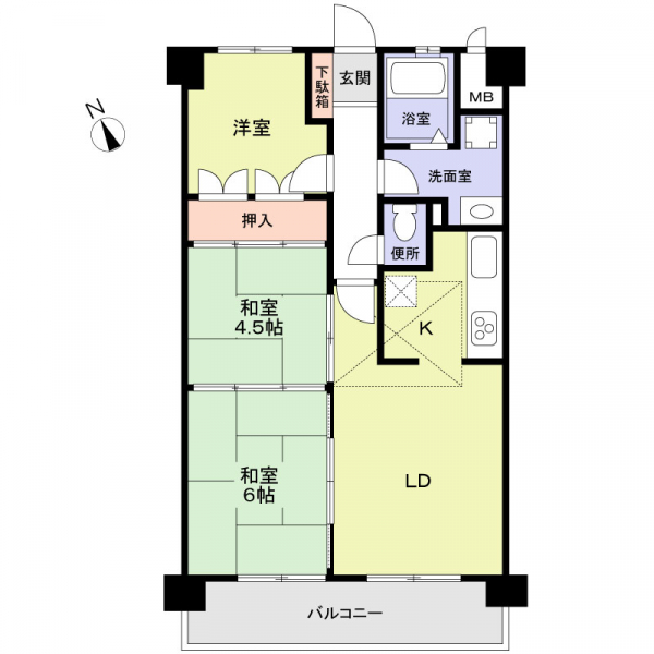 アムール箱崎の間取図