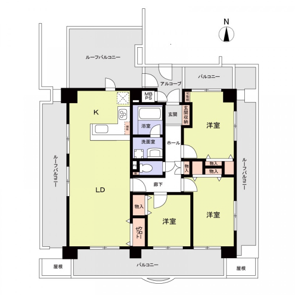 グローリアス刈谷の間取図