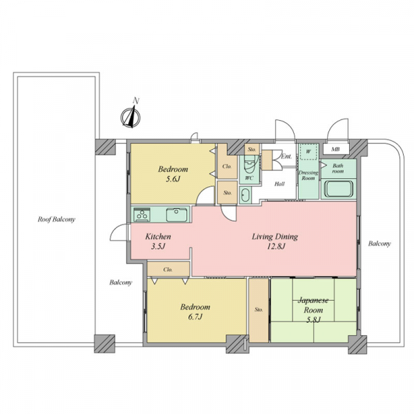 ロフティ生の松原オーシャンヒルズの間取図