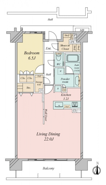 プラウド東陽町サウスの間取図