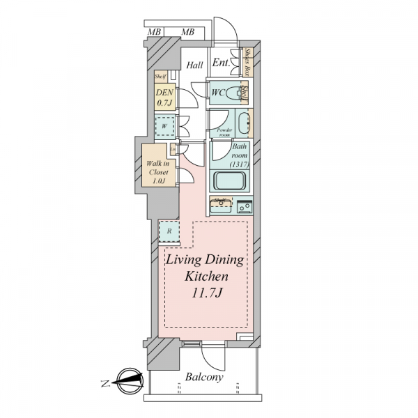 浅草タワーの間取図