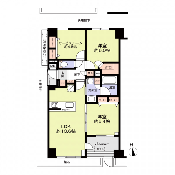 レ・ジェイド南葛西の間取図