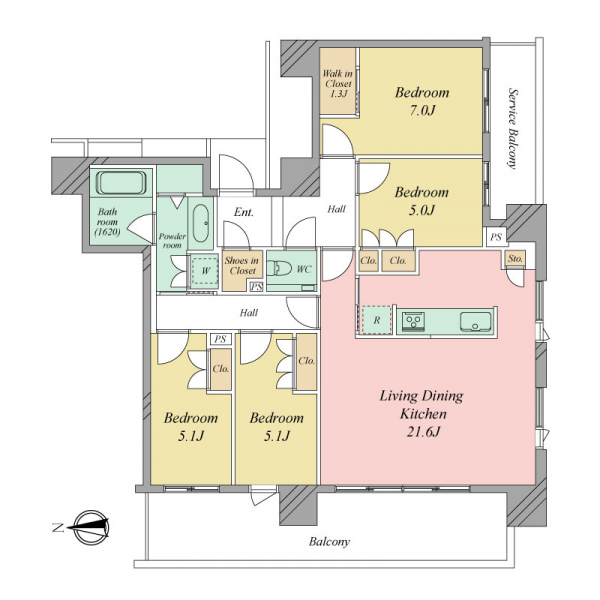 グランドメゾン浄水ガーデンシティフォレストゲートＩＩＩの間取図