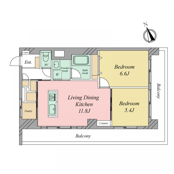 麻布第２コーポの間取図