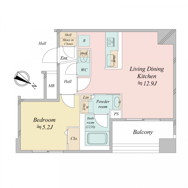ステージファースト東日本橋の間取図