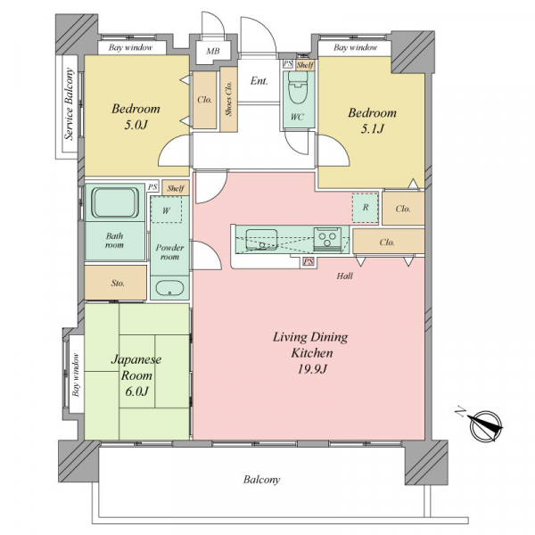 シティライフ山王公園南の間取図