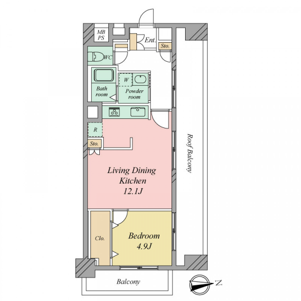 コーシン王子マンションの間取図