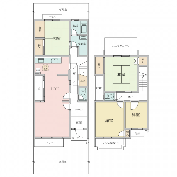 港南台ひよどり団地7号棟の間取図