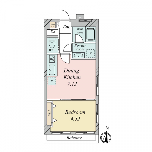 大山台マンションの間取図