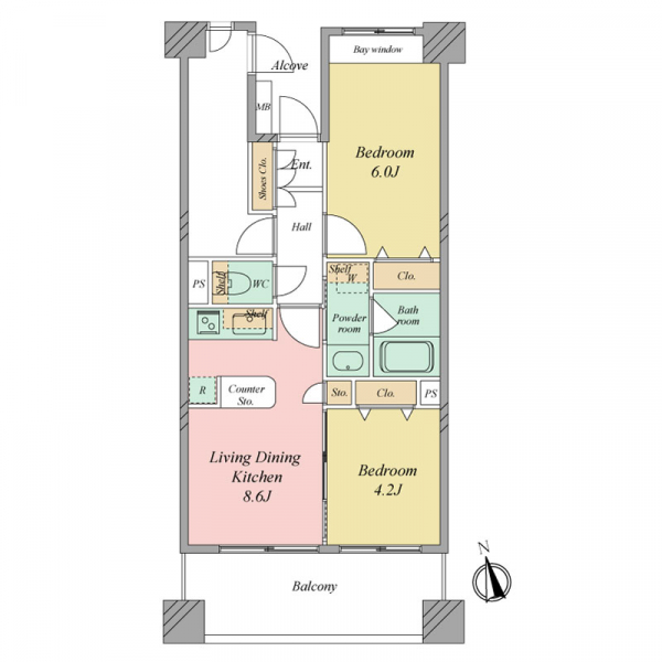 ルモンド恵比寿の間取図