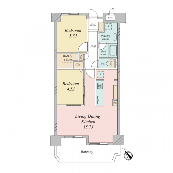 ユニハイム千船３番館の間取図