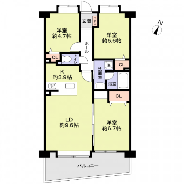 アムール山王公園南の間取図