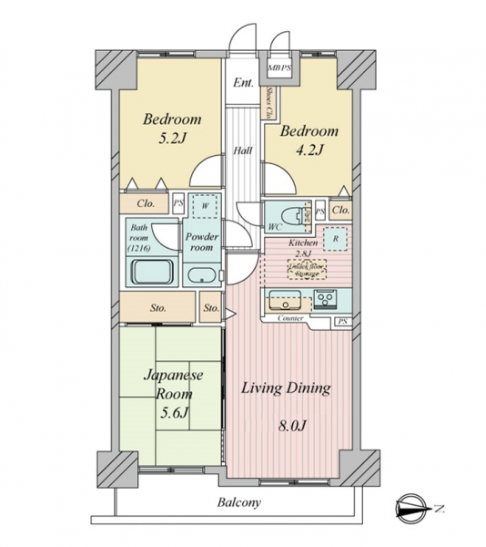ライオンズアーバンシティ東陽町の間取図