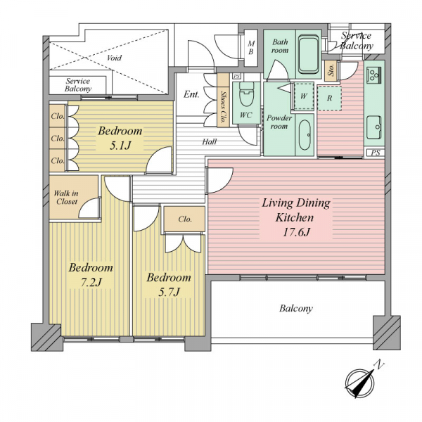 グランドメゾン萩の宮の間取図