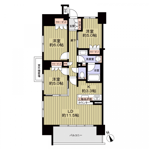 アデニウム浅草桜橋の間取図