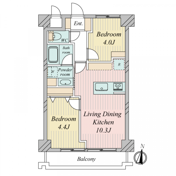 ライオンズマンション大森海岸の間取図