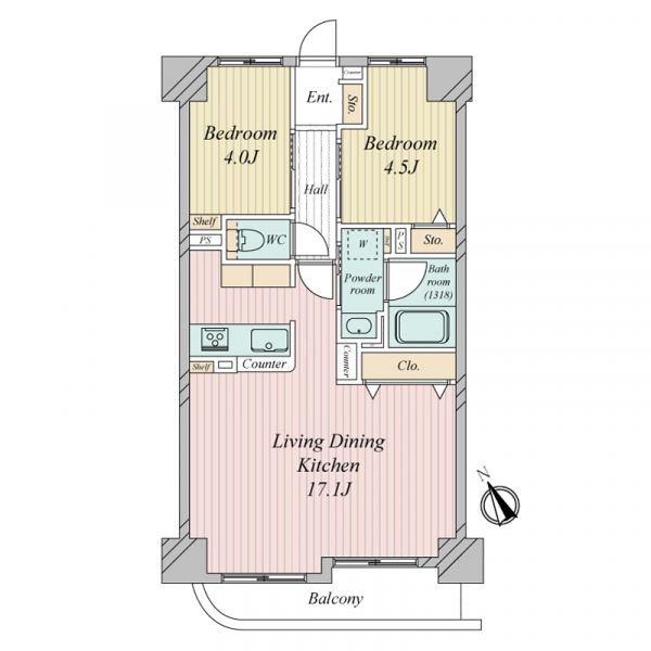 大山ダイカンプラザAの間取図