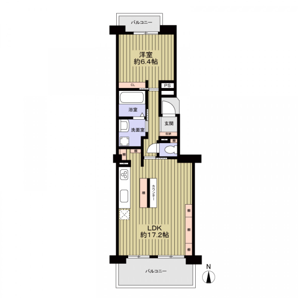 パークシティ鳥見Ｃ棟の間取図