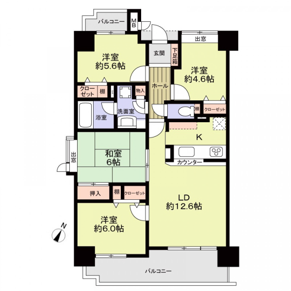 シャトー刈谷の間取図