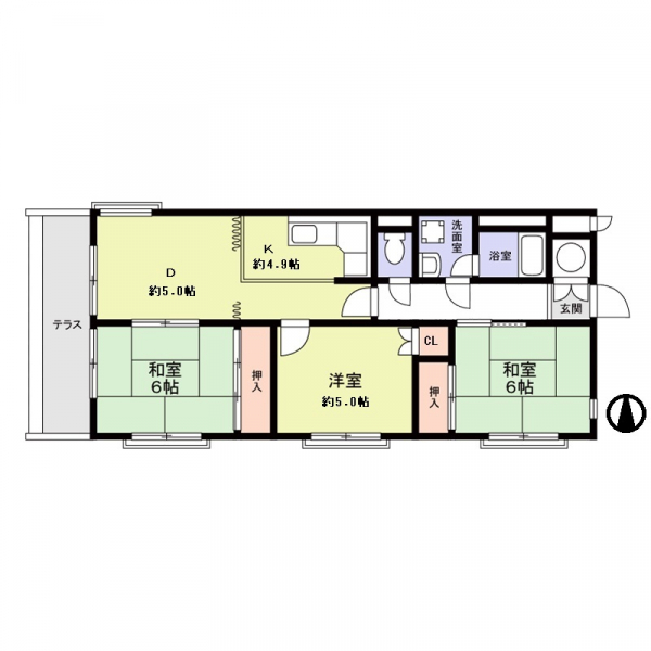 ライオンズマンション本山の間取図