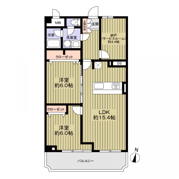 コボリマンション堀田の間取図