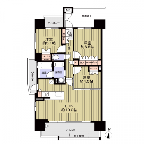 プラセシオン日比野の間取図