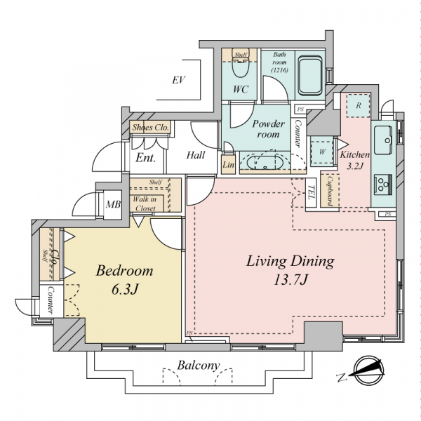 アーバンパレス代々木公園の間取図