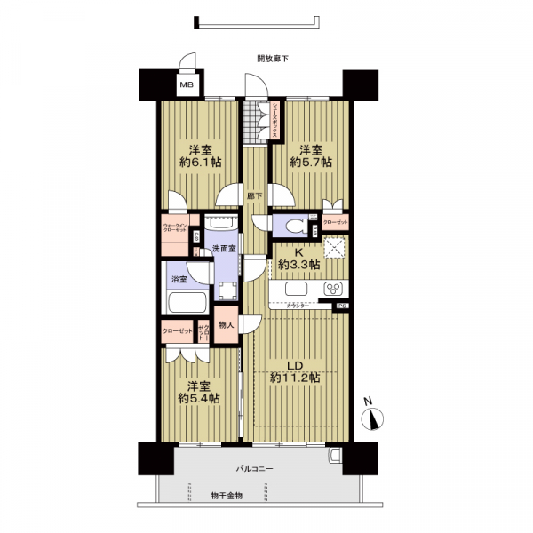 プライムメイツ社台の間取図