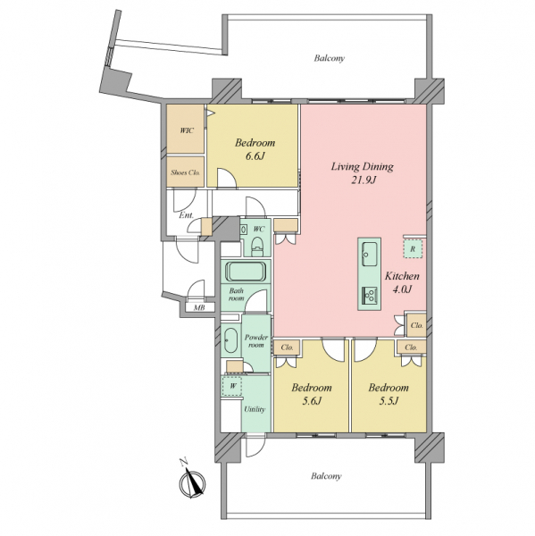 ＩＳＬＡＮＤＣＩＴＹ　ＴＨＥ　ＧＡＲＤＥＮ　ＶーＩＩの間取図