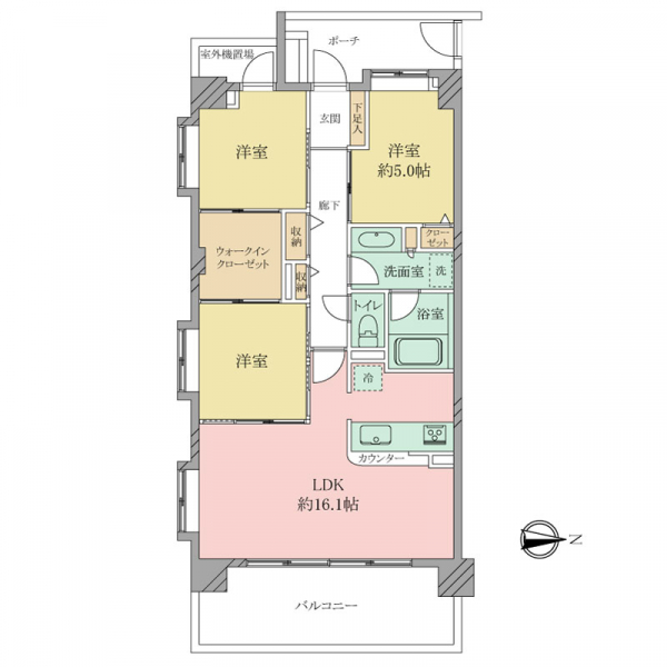 レーベンヴィラ戸田公園の間取図