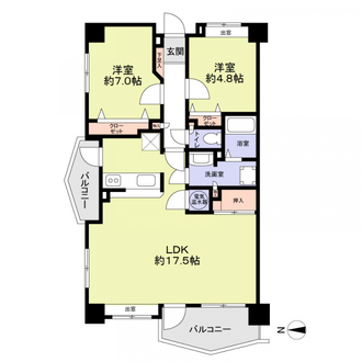 ＪＧＭエーマス和白駅前の間取図