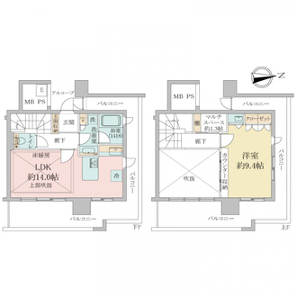 エルザグレース堀江タワーの間取図