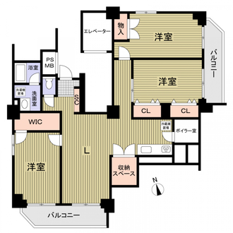 日車マンション平和が丘Ａの間取図