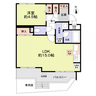 ライオンズマンション川口南町の間取図